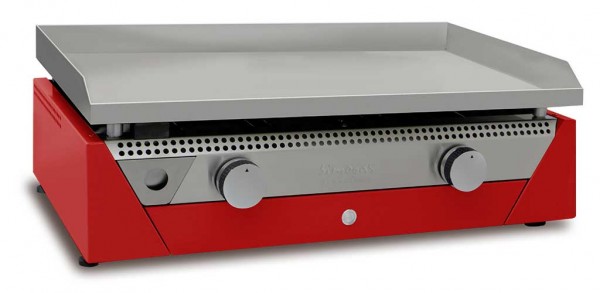 PLANCHA GAZ ACIER RECTIFIÉ RAINBOW RED