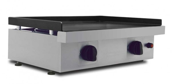 PLANCHA GAZ ACIER LAMINÉ AU CARBONE SILVER 60